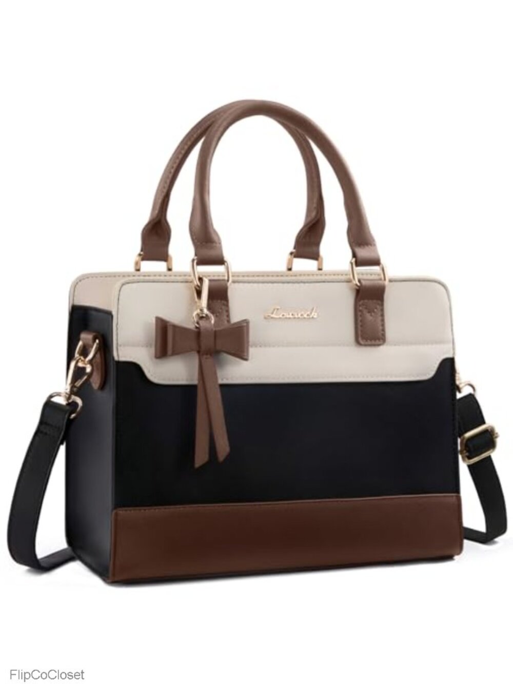 PU Leather Satchel Crossbody Tote Women Handbag Top Handle Purse